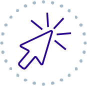 Icon showing a mouse pointer clicking