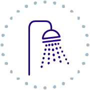 Icon of a shower head