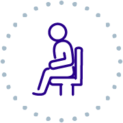 Icon of a person sitting on a toilet